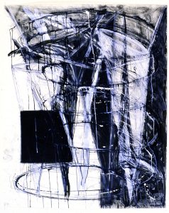 Painting, Grossman Drawing, 1987, mm on paper, 47" high x 37" wide